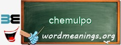 WordMeaning blackboard for chemulpo